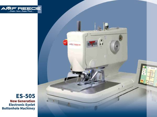 AMF REECE ES-505 New Generation Electronic Eyelet Buttonhole Machine